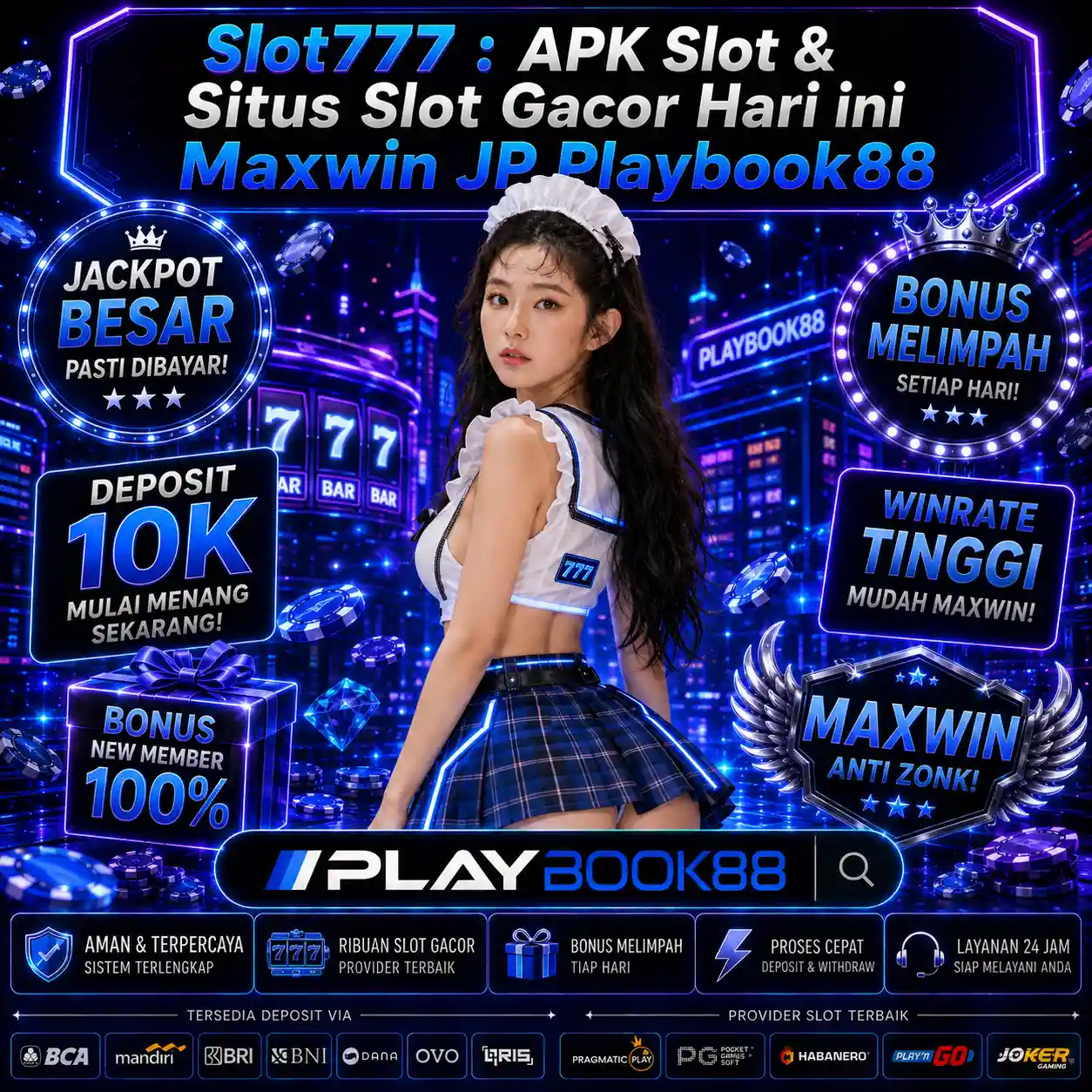 Slot777 Front Black 